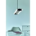 Decor Walther Wall luminaire OMEGA 200, S14s, 100cm, 2 sockets, IP20, black matt