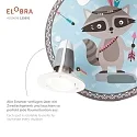 Elobra Rondell LITTLE INDIANS WASCHBÄR OSKAR, 3x E14, blue/brown