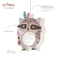 Elobra Pendant luminaire LITTLE INDIANS WASCHBÄR OSKAR, E27, grey