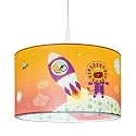 Elobra Pendant luminaire LITTLE ASTRONAUTS SPACE MISSION 25/40, E27, blue