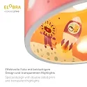 Elobra Pendant luminaire LITTLE ASTRONAUTS SPACE MISSION 25/40, E27, blue