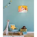 Elobra Pendant luminaire LITTLE ASTRONAUTS SPACE MISSION 25/40, E27, blue