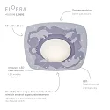 Elobra LED Ceiling luminaire SCANDI „WALD“ LED board + 20 LED, 11W, 3000K, mint green