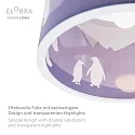 Elobra Pendant luminaire SCANDI ANTARKTIS 25/40, E27, purple