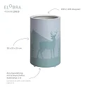 Elobra LED Table lamp SCANDI ANTARKTIS 25/15, 3W, purple
