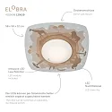 Elobra LED Ceiling luminaire SCANDI „SAVANNE“ LED board + 20 LED, 11W, 3000K, orange