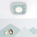 Elobra LED Ceiling luminaire SCANDI „SAVANNE“ LED board + 20 LED, 11W, 3000K, orange