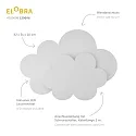 Elobra LED Wall luminaire WÖLKCHEN LED WOLKENTRÄUME, 3W, light blue