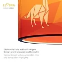 Elobra Pendant luminaire DINOS 25/40, E27, green