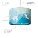 Elobra Pendant luminaire DINOS 25/40, E27, green