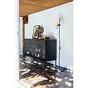 Faro floor lamp GUADALUPE E27 IP20, beige, black matt 
