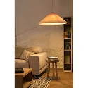 Faro pendant luminaire SAIGON IN 3 flames E27 IP20, black matt, ivory 