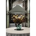 Faro pendant luminaire SAIGON IN 4 flames E27 IP20, olive green, black matt 