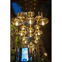 Faro pendant luminaire WHIZZ E27 IP20, gold, black 