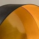 Faro wall luminaire WHIZZ E27 IP20, gold, black matt 