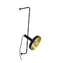 Faro wall luminaire WHIZZ E27 IP20, gold, black matt 