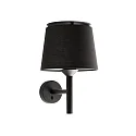wall luminaire SAVOY E27 IP20, black matt 