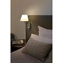 wall luminaire ETERNA E27 IP20, beige, chrome 