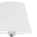 Faro wall luminaire ETERNA E27 IP20, chrome, white 