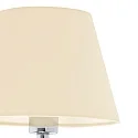 Faro wall luminaire ETERNA E27 IP20, beige, chrome 