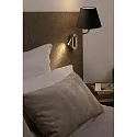Faro wall luminaire ETERNA E27 IP20, chrome, black 