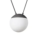pendant luminaire MINE PC SPACE 2 flames E27 IP20, dark grey 