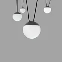 Faro pendant luminaire MINE 4 flames E27 IP20, dark grey 