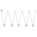 pendant luminaire MINE 5 flames E27 IP20, dark grey 