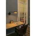 wall luminaire LOOP LED IP20, black matt 