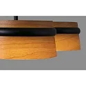 pendant luminaire LOOP 3 flames LED IP20, black matt 