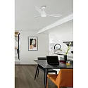 Faro Ceiling fan POLARIS L with remote control IP20, white matt