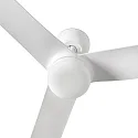 Faro Ceiling fan PUNT M with remote control IP20, white matt