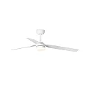 Faro Ceiling fan PUNT M with remote control IP20, white matt