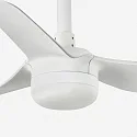 Ceiling fan MINI PUNT S with remote control IP20, white matt