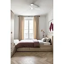 Ceiling fan MINI PUNT S with remote control IP20, white matt