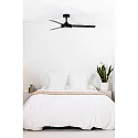 Faro Ceiling fan BARTH with remote control IP20, black matt