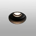 Faro ceiling recessed luminaire HYDE R GU10 IP20, black matt 