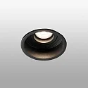 Faro ceiling recessed luminaire HYDE R GU10 IP20, black matt 