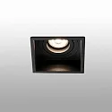 Faro ceiling recessed luminaire HYDE SQ GU10 IP20, black matt 