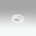 Faro ceiling recessed luminaire RADON R GU10 IP20, white matt 
