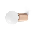 Faro wall luminaire TEN E27 IP20, glossy, copper 