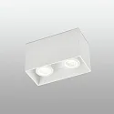 Faro ceiling luminaire TECTO 2 flames GU10 IP20, white matt 