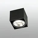 Faro ceiling luminaire TECTO G53 IP20, black matt 