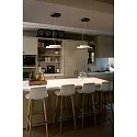 Faro pendant luminaire DOLME LED IP20, white matt 