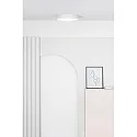 Faro ceiling luminaire VUK LED IP44, white matt 