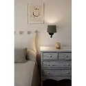 Faro wall luminaire SAMBA E27 IP20, green, black matt 