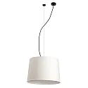 pendant luminaire CONGA E27 IP20, beige, black matt 