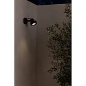 Faro outdoor wall luminaire ALFA LED IP65, dark grey 