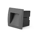 Faro wall recessed luminaire SEDNA SQ90 square, indirect, switchable IP65, dark grey 