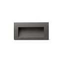 wall recessed luminaire SEDNA RCT square, indirect, switchable IP65, dark grey 